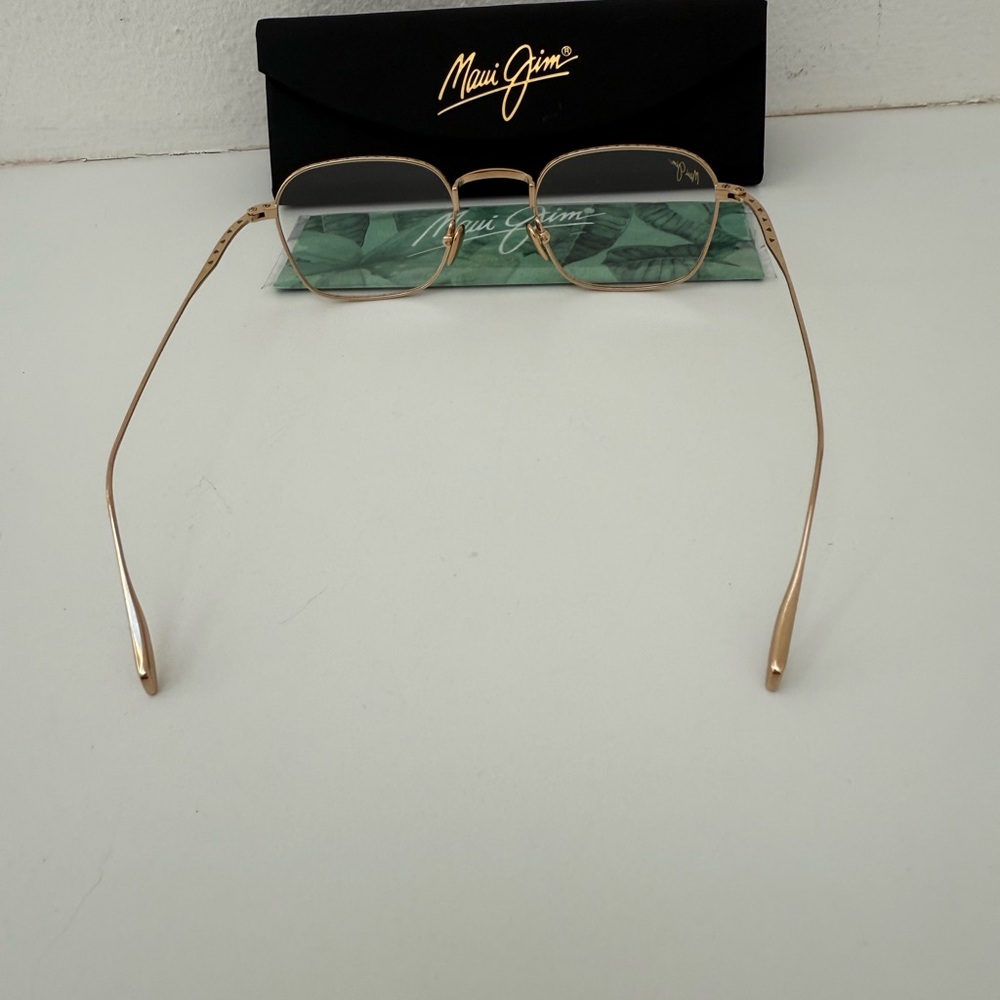 NEW Maui Designer Maui Jim Gold Optical RX Prescription Frame Eyeglasses - Picture 10 of 15